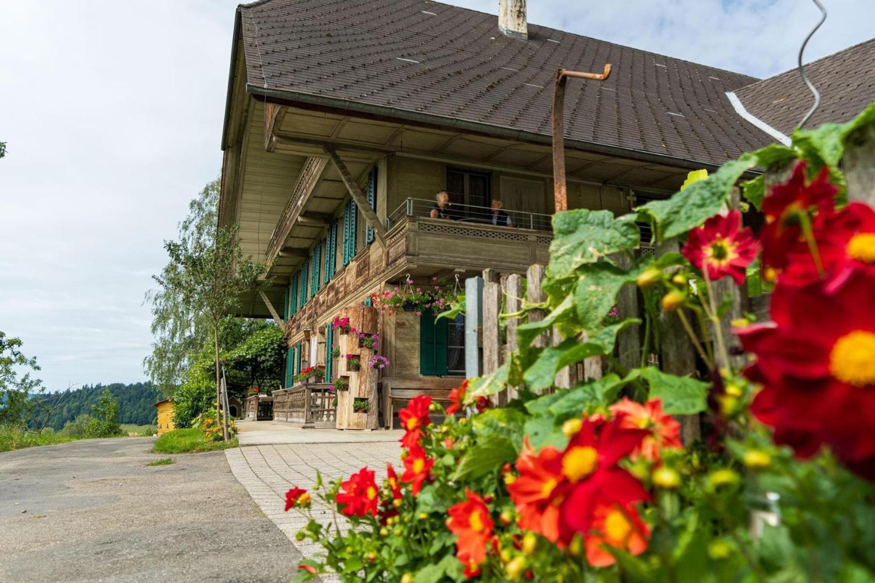 Ferienwohnung Auf Bauernhof Mit Hotpot Und Sauna Sumiswald Exteriér fotografie